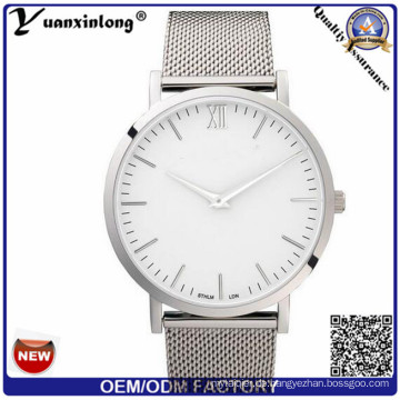 Yxl-794 Silber Mesh-Metal-Band Zifferblatt Uhren für Lady Quarz Damenuhren